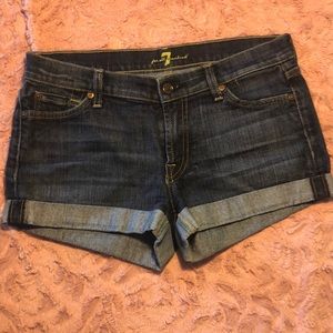 7 for all mankind denim shorts